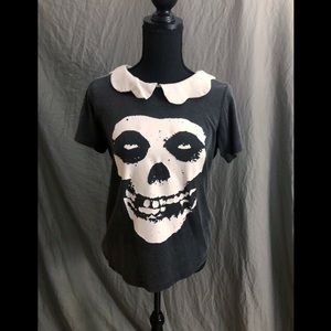 Misfits Peter Pan collar shirt. Iron Fist.